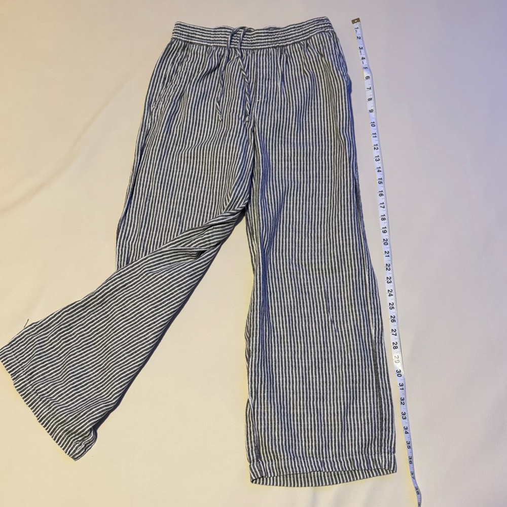 Old Navy Black and White Striped Maxi Skirt